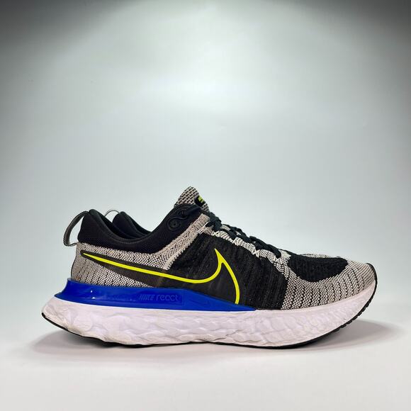 Nike React Infinity Run Flyknit 2 Gray Black Running CT2357-100 Men’s Size 11.5 - Picture 1 of 10